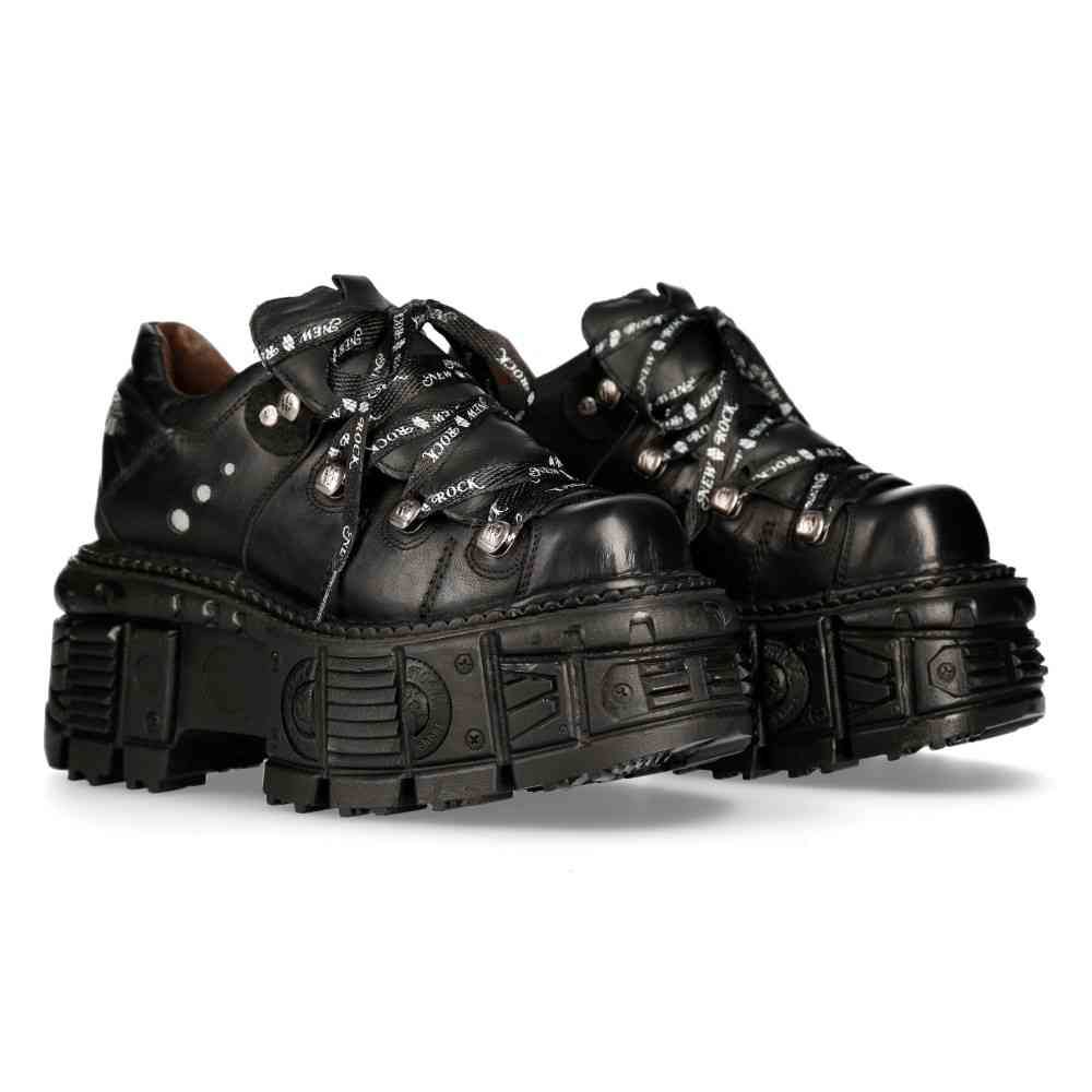 New Rock - MTANK120NSHLACES1 Bottes de plateforme - Noir Product image